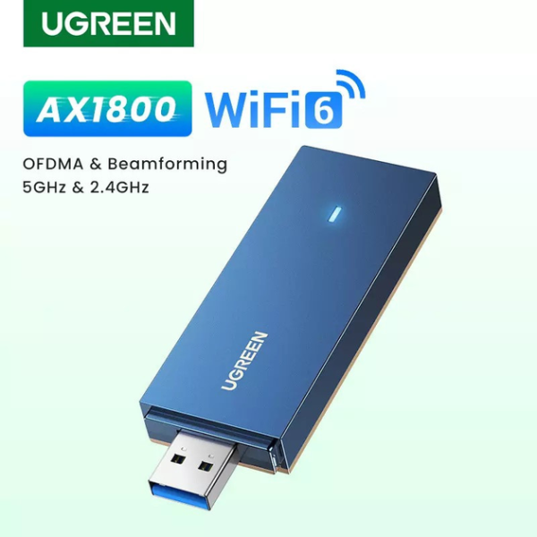 WI-FI-адаптер UGREEN CM499 AX1800 Dual-Band Wireless Adapter (Wi-Fi 6)