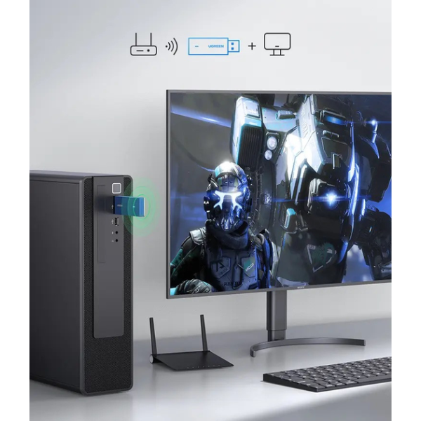 WI-FI-адаптер UGREEN CM499 AX1800 Dual-Band Wireless Adapter (Wi-Fi 6)