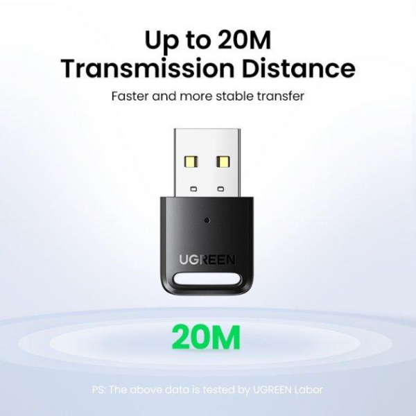 USB Bluetooth-адаптер UGREEN CM591 Bluetooth 5.3 для ПК і ноутбука – чорний