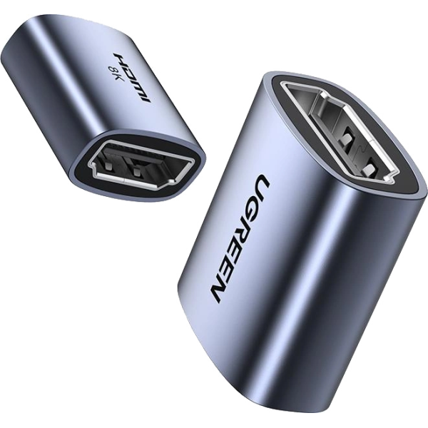 HDMI-адаптер UGREEN HD159 8K Ultra HD Female-to-Female Extension HDMI 2.1, Space Gray