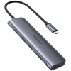USB-хаб UGREEN CM136 5-in-1 USB Type-C to HDMI + 3xUSB 3.0 + PD Power Converter Space Gray