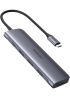 USB-хаб UGREEN CM136 5-in-1 USB Type-C to HDMI + 3xUSB 3.0 + PD Power Converter Space Gray