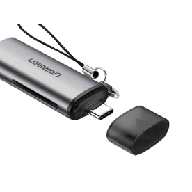 Кардрідер UGREEN CM184 SwiftCard USB-C 3.1 Card Reader for SD/TF Gray