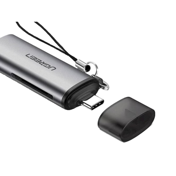 Кардрідер UGREEN CM184 SwiftCard USB-C 3.1 Card Reader for SD/TF Gray