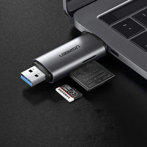 Кардридер UGREEN CM185 USB-C/USB-A Card Reader