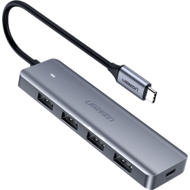USB-хаб UGREEN CM219 4-Port USB3.0 Hub with USB-C Power Supply