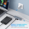USB-хаб UGREEN CM219 4-Port USB3.0 Hub with USB-C Power Supply