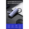 USB-хаб Ugreen CM252 USB Type-C to 3xUSB 3.0 HUB + Gigabit Converter Grey