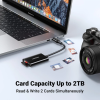 Кардридер UGREEN CM265 USB-C 3.1 для SD / TF карт, White