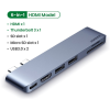 USB-хаб Ugreen CM380 Dual USB-C to HDMI+2xUSB 3.0 A+TF/SD+USB-C Converter
