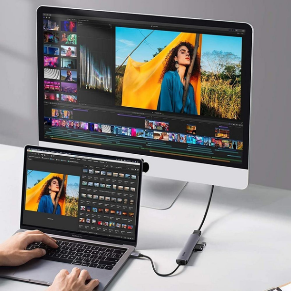 USB-хаб UGREEN CM417 (USB-C to 4xUSB 3.0 + HDMI Adapter)