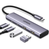 USB-хаб UGREEN CM473 USB-C to 2xUSB 3.0 + 2xUSB-C 5Gbps Space Grey 15395