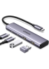USB-хаб UGREEN CM473 USB-C to 2xUSB 3.0 + 2xUSB-C 5Gbps Space Grey 15395