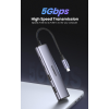 USB-хаб UGREEN CM473 USB-C to 2xUSB 3.0 + 2xUSB-C 5Gbps Space Grey 15395
