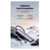 USB-хаб UGREEN CM473 USB-C to 2xUSB 3.0 + 2xUSB-C 5Gbps Space Grey 15395