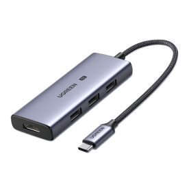 Хаб UGREEN CM500 USB-C to 3×USB 3.0+HDMI Multifunction Adapter (8K@30Hz)