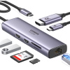USB-хаб Ugreen CM512 USB Type-C to 2xUSB3.0+HDMI+RJ45+SD&TF+PD Port Converter (60515)