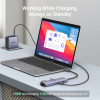 USB-хаб Ugreen CM512 USB Type-C to 2xUSB3.0+HDMI+RJ45+SD&TF+PD Port Converter (60515)