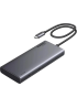 USB-хаб UGREEN CM639 Revodok Pro 8-в-1 USB-C 10Gbps, 2×HDMI + DP 4K@60Hz, PD 100W, Gray