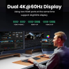 USB-хаб UGREEN CM639 Revodok Pro 8-в-1 USB-C 10Gbps, 2×HDMI + DP 4K@60Hz, PD 100W, Gray