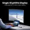 USB-хаб UGREEN CM639 Revodok Pro 8-в-1 USB-C 10Gbps, 2×HDMI + DP 4K@60Hz, PD 100W, Gray
