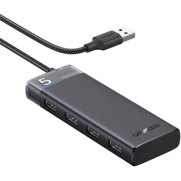 USB-хаб Ugreen CM653 4xUSB 3.2 Gen1 Ports Black