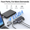 USB-хаб Ugreen CM653 4xUSB 3.2 Gen1 Ports Black