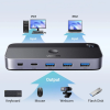 Спліттер UGREEN CM662 USB 3.0 Sharing Switch 2 в 4 Out Black