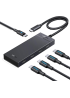 USB-хаб UGREEN CM806 USB-C to 4xUSB-C 3.2 Gen2 10Gbps with PD Power Port Black (55334)