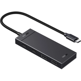 USB-хаб UGREEN CM806 USB-C 4-в-1 (2×USB-A + 2×USB-C) 10Gbps, Black (35583)