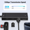 USB-хаб UGREEN CM806 USB-C 4-в-1 (2×USB-A + 2×USB-C) 10Gbps, Black (35583)