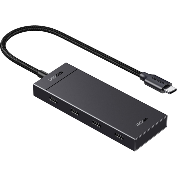 USB-хаб Ugreen CM806 USB-C to 4xUSB-C 3.2 Gen2 10Gbps Black (35584)