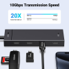 USB-хаб Ugreen CM806 USB-C to 4xUSB-C 3.2 Gen2 10Gbps Black (35584)