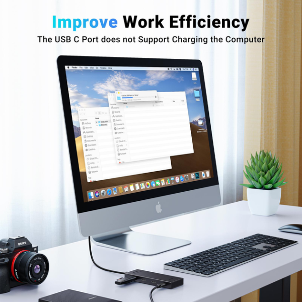 USB-хаб Ugreen CM806 USB-C to 4xUSB-C 3.2 Gen2 10Gbps Black (35584)