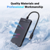 USB-хаб Ugreen CM806 USB-C to 4xUSB-C 3.2 Gen2 10Gbps Black (35584)