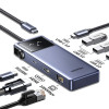 USB-хаб UGREEN CM888 7-в-1 USB-C to 3xUSB, 1xUSB-C, HDMI, RJ-45, PD 100W (45155)