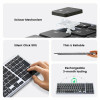 Безпровідна клавіатура UGREEN KU005 Ultra Slim EN/RU Silver/Black