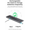 Безпровідна клавіатура UGREEN KU005 Ultra Slim EN/RU Silver/Black