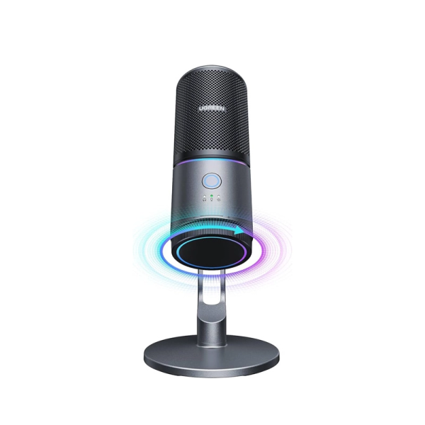 Мікрофон настільний UGREEN CM769 Desktop RGB 24-bit/96kHz ANS USB Black Grey