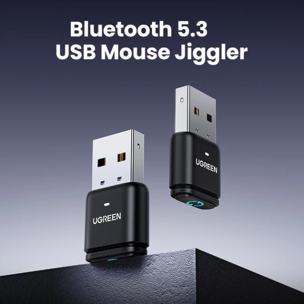 Bluetooth-адаптер UGREEN BT301 Bluetooth 5.3 з функцією Mouse Jiggler, Black
