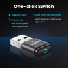 Bluetooth-адаптер UGREEN BT301 Bluetooth 5.3 з функцією Mouse Jiggler, Black