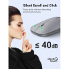 Бездротова тиха миша UGREEN MU001 Portable Wireless Mouse, 2.4G, 4000 DPI, Black/Grey
