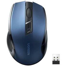 Бездротова миша UGREEN MU006 Ergonomic 2.4G Wireless Mouse Blue (15064)