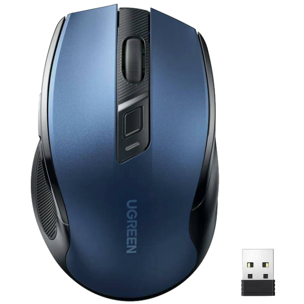 Бездротова миша UGREEN MU006 Ergonomic 2.4G Wireless Mouse Blue (15064)