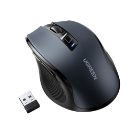 Бездротова миша UGREEN MU006 Ergonomic Wireless Mouse 2.4G 4000DPI Silent Design Black (90545)