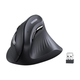 Бездротова вертикальна миша UGREEN MU008 2.4GHz 4000 DPI (Black)
