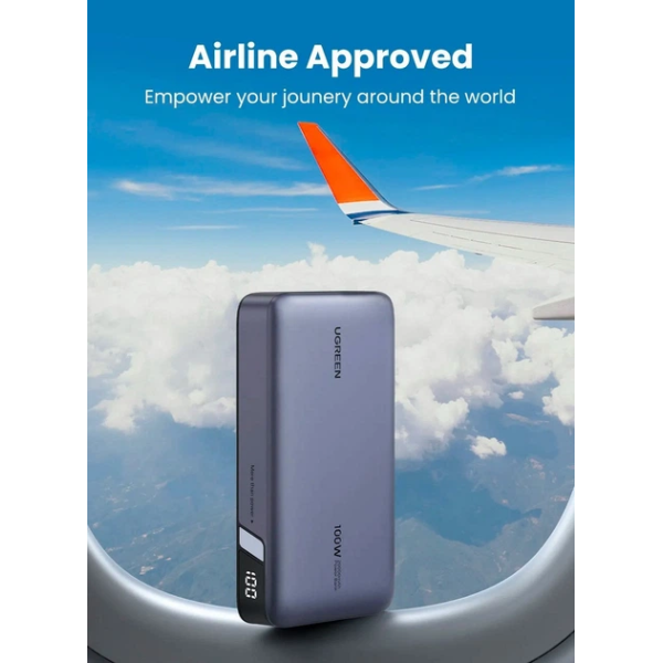 Павербанк (Внешний аккумулятор) UGREEN PB720 20000mAh 100W Grey