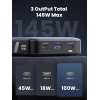 Павербанк (Зовнішній акумулятор) Ugreen 145W | 25000mAh Power Bank for Laptop-3 Ports Space Grey PB205