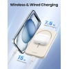 Магнітний павербанк UGREEN 5000mAh 15W PD MagSafe для iPhone, White