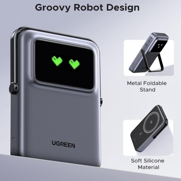 Магнітний павербанк UGREEN Uno Qi2 10000mAh 20W Black/Purple